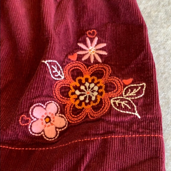Burgundy corduroy skirt toddler - Picture 2 of 3